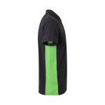 Polo de trabalho bicolor, piqué de algodão/poliéster 180 g/m2 Velilla cor verde quarta vista