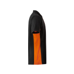 Polo de trabalho bicolor, piqué de algodão/poliéster 180 g/m2 Velilla cor cor-de-laranja quarta vista