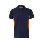 Polo de trabalho bicolor, piqué de algodão/poliéster 180 g/m2 Velilla segunda vista