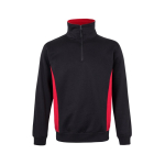 Camisola de trabalho de algodão e poliéster 260 g/m2 Velilla cor vermelho segunda vista