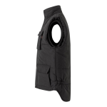 Colete multibolsos acolchoado de poliéster 220 g/m2 Velilla cor preto terceira vista
