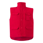 Colete multibolsos acolchoado de poliéster 220 g/m2 Velilla cor vermelho segunda vista
