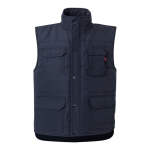 Colete multibolsos acolchoado de poliéster 220 g/m2 Velilla cor azul-marinho segunda vista
