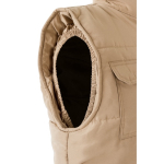 Colete multibolsos acolchoado de poliéster 220 g/m2 Velilla cor natural quinta vista