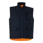 Colete de trabalho acolchoado e reversível, poliéster 220 g/m2 Velilla cor cor-de-laranja segunda vista