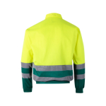 Casaco de trabalho unissexo, poliéster/algodão 210 g/m2 Velilla cor verde