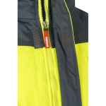 Casaco de trabalho unissexo, bicolor, de poliéster 180 g/m2 Velilla cor cinzento quinta vista