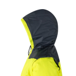 Casaco de trabalho unissexo, bicolor, de poliéster 180 g/m2 Velilla cor cinzento sexta vista