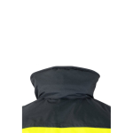 Casaco de trabalho unissexo, bicolor, de poliéster 180 g/m2 Velilla cor cinzento nona vista
