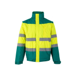 Casaco de trabalho unissexo, bicolor, de poliéster 180 g/m2 Velilla cor verde segunda vista