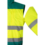 Casaco de trabalho unissexo, bicolor, de poliéster 180 g/m2 Velilla cor verde sétima vista