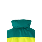 Casaco de trabalho unissexo, bicolor, de poliéster 180 g/m2 Velilla cor verde nona vista