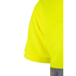 Polo de trabalho refletor, de poliéster 160 g/m2 Velilla cor preto sexta vista