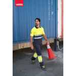 Polo de trabalho refletor, de poliéster 160 g/m2 Velilla vista conjunto