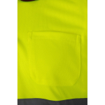 Polo de trabalho extragrande, manga curta, poliéster 160 g/m2 Velilla cor bordeaux sétima vista