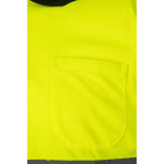 Polo de trabalho extragrande, manga curta, poliéster 160 g/m2 Velilla cor preto sétima vista