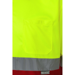 Polo de trabalho extragrande, manga curta, poliéster 160 g/m2 Velilla cor vermelho sexta vista