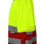 Polo de trabalho extragrande, manga curta, poliéster 160 g/m2 Velilla cor vermelho sétima vista
