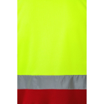 Polo de trabalho extragrande, manga curta, poliéster 160 g/m2 Velilla cor vermelho oitava vista