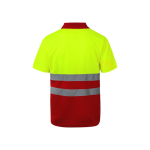Polo de trabalho extragrande, manga curta, poliéster 160 g/m2 Velilla cor vermelho