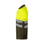 Polo de trabalho extragrande, manga curta, poliéster 160 g/m2 Velilla cor verde militar terceira vista