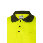 Polo de trabalho extragrande, manga curta, poliéster 160 g/m2 Velilla cor verde militar quinta vista