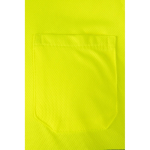 Polo de trabalho extragrande, manga curta, poliéster 160 g/m2 Velilla cor verde militar sétima vista
