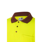 Polo de trabalho manga comprida com refletores 160 g/m2 Velilla cor bordeaux quinta vista