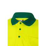 Polo de trabalho manga comprida com refletores 160 g/m2 Velilla cor verde quinta vista
