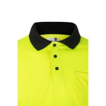 Polo de trabalho, manga comprida poliéster 160 g/m2 Velilla cor preto quinta vista