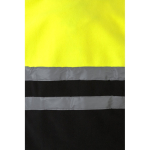 Casaco de trabalho unissexo, polar, refletor 280 g/m2 Velilla cor preto nona vista