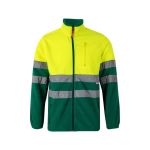 Casaco de trabalho unissexo, polar, refletor 280 g/m2 Velilla cor verde segunda vista