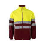 Casaco softshell de poliéster/elastano com refletor 280 g/m2 Velilla cor bordeaux segunda vista