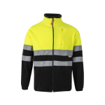 Casaco softshell de poliéster/elastano com refletor 280 g/m2 Velilla cor preto segunda vista