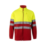 Casaco softshell de poliéster/elastano com refletor 280 g/m2 Velilla cor vermelho segunda vista