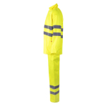Impermeável de trabalho com refletores 130 g/m2 Velilla cor amarelo fluorescente terceira vista