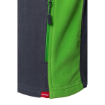 Casaco de trabalho unissexo, polar, poliéster 220 g/m2 Velilla cor verde quinta vista