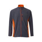 Casaco de trabalho unissexo, polar, poliéster 220 g/m2 Velilla cor cor-de-laranja segunda vista