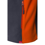 Casaco de trabalho unissexo, polar, poliéster 220 g/m2 Velilla cor cor-de-laranja quinta vista