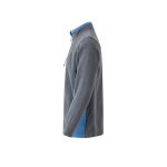 Casaco de trabalho unissexo, polar, poliéster 220 g/m2 Velilla cor azul-claro terceira vista