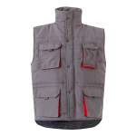 Colete de trabalho unissexo multibolsos de poliéster 120 g/m2 Velilla cor vermelho segunda vista