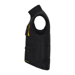 Colete de trabalho unissexo multibolsos de poliéster 120 g/m2 Velilla cor amarelo terceira vista