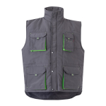 Colete de trabalho unissexo multibolsos de poliéster 120 g/m2 Velilla cor verde segunda vista