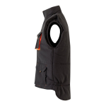 Colete de trabalho unissexo multibolsos de poliéster 120 g/m2 Velilla cor cor-de-laranja terceira vista