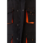 Colete de trabalho unissexo multibolsos de poliéster 120 g/m2 Velilla cor cor-de-laranja quinta vista