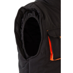 Colete de trabalho unissexo multibolsos de poliéster 120 g/m2 Velilla cor cor-de-laranja sexta vista