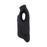 Colete de trabalho unissexo multibolsos de poliéster 120 g/m2 Velilla cor azul-claro terceira vista