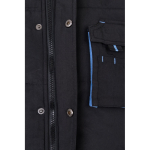 Colete de trabalho unissexo multibolsos de poliéster 120 g/m2 Velilla cor azul-claro quinta vista