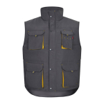 Colete de trabalho unissexo multibolsos de poliéster 120 g/m2 Velilla cor amarelo-claro segunda vista
