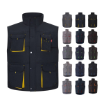 Colete de trabalho unissexo multibolsos de poliéster 120 g/m2 Velilla varias cores